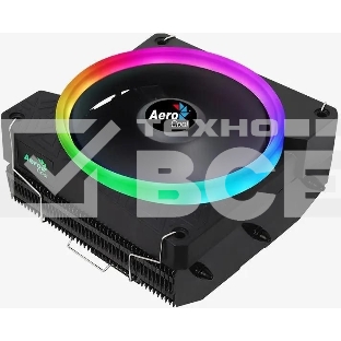 Кулер для процессора AeroCool/Formula Cylon 3H черный, 120 мм, алюминий, 1800 об/мин, 24.3 дБ, 4 pin, 125 Вт, 98 мм