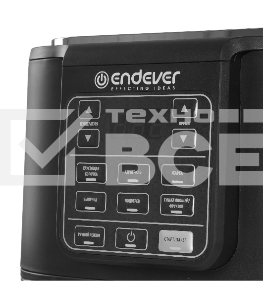Аэрогриль Endever AF-130 черный, 1800 Вт, 6 л, сенсор, 7 программ