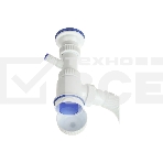 Сифон МИНИ ЭЛИТ для раковин 1'1/2 х 40/50 мм с нержавеющей чашкой 63 мм с отводом для стиральной или посудомоечной машины и c гофротрубой L800 мм, фото4