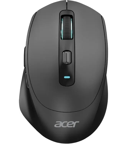 Мышь Acer OMR504 черный оптическая 3200dpi silent беспров. BT/Radio USB 4but (ZL.MCE11.01D)