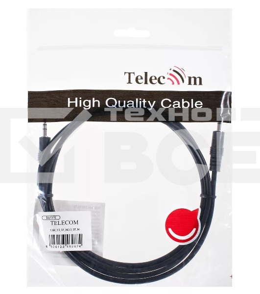 Кабель соединительный Telecom 3.5 Jack (M) - 3.5 Jack (M), стерео, аудио, 1.5м <TAV7175-1.5M> 