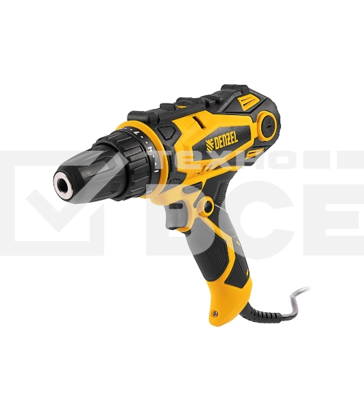 Дрель-шуруповерт Denzel SD-300-10, Сетевая, 300Вт