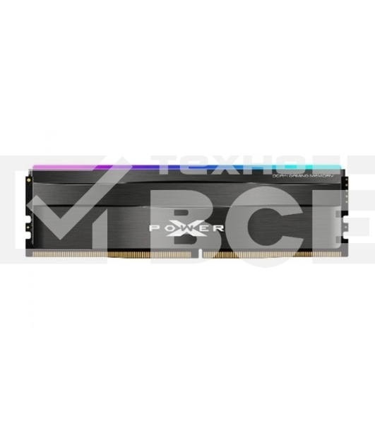 Оперативная память Silicon Power XPower Zenith, DDR4, 8GB (1x8GB), 3200MHz, CL16, с радиатором, RGB, серый