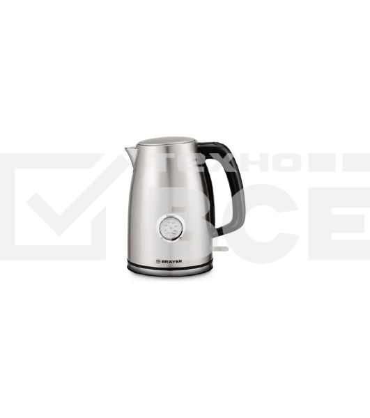 Чайник электрический BRAYER BR1022 2200Вт.1,7 л, STRIX, стальной, термометр.