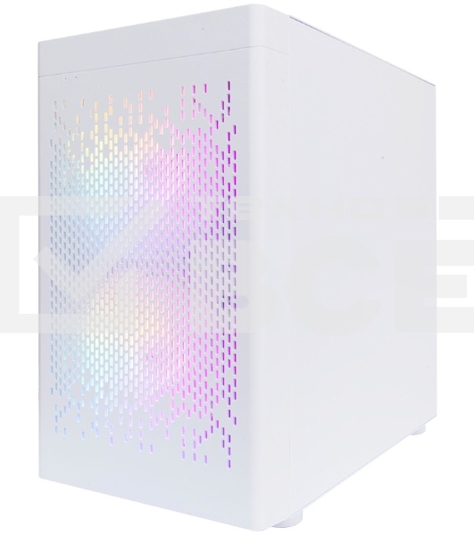Компьютерный корпус 1STPLAYER DK D3-B White / mATX / 1x120mm & 2x140mm LED fans inc. / D3-B-WH-2F1P-W-1F1-W