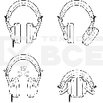 Наушники Audio-Technica ATH-M30X черный, фото4