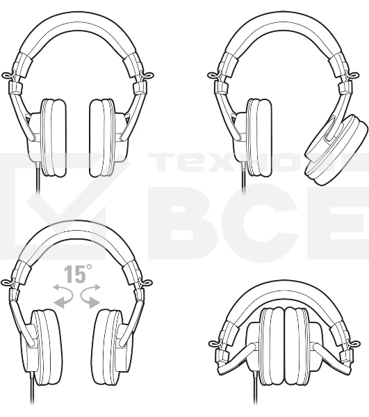 Наушники Audio-Technica ATH-M30X черный