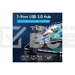 Концентратор Vention OTG USB 3.0 на 7 портов черный, фото2