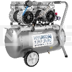 Компрессор поршневой Hyundai HYC 30250LMS безмасляный 300л/мин 50л 2000Вт серебристый/черный, фото6