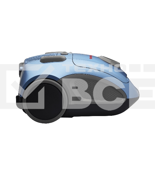 Пылесос Shivaki VC 120 Bag синий, 450/2000 Вт, уборка сухая, пылесборник мешок 3.5 л