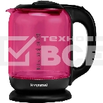 Чайник электрический Hyundai HYK-G4808 1.8л. 2200Вт малиновый/черный (корпус: стекло), фото2