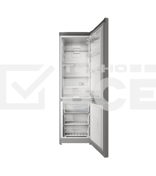 Холодильник Indesit ITS 5200 G серебристый двухкамерный 247/78л морозилка снизу, No Frost