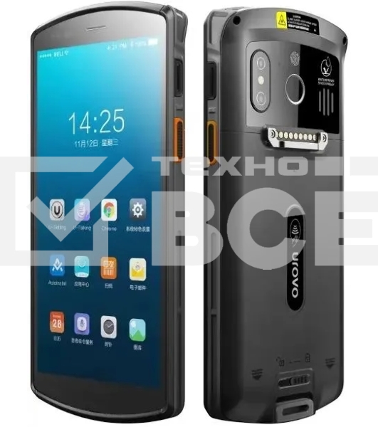Терминал сбора данных Urovo DT50 (DT50-SU3S11E4F31-M) 2D Image Urovo SE2030, 4/64 ГБ, Android 11, USB, Bluetooth, WiFi, NFC, USB Type-C, MicroSD, Аудио выход, Вход микрофона, SIM, 2G, 3G, 4G, 5.7 