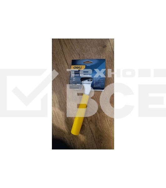 Скребок Deli DL359210 210мм Лезвие SK5, режущая головка из алюминиевого сплава, ручка из полипропилена. Ширина лезвия: 14 мм. Толщина лезвия: 0,5 мм.