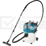Строительный пылесос Makita VC3012L синий, 1200 Вт, уборка сухая/влажная, пылесборник мешок/контейнер, 30 л, фото 1
