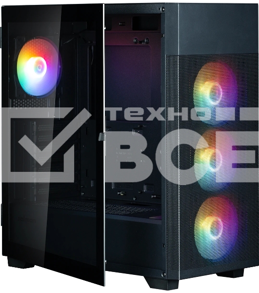 Компьютерный корпус ZALMAN S5 NEO, ATX, черный, WINDOW, 2xCOMBO (3.5