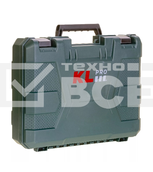 Профессиональный ударный шуруповерт Klpro KLDM18-20 (18В, Li-ion-2шт, 2.0А·ч, 40Нм, 2 скорости, подсветка, магнитная бита,З/У,в кейсе)