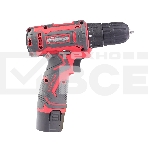 Дрель-шуруповерт аккумуляторная ПОБЕДА ДА-12П/1 Ли, 1 АКБ, 12В, 2,0 Ач, 32Нм, 1 скорость, кейс, комплект сверел и бит, фото2