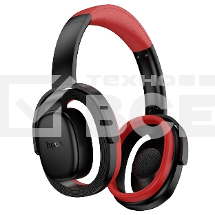 Беспроводные/проводные наушники Hoco W67 черный, полноразмерные, Bluetooth + проводной, складная конструкция, до 15 ч.