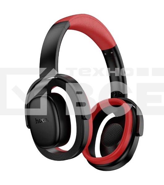 Беспроводные/проводные наушники Hoco W67 черный, полноразмерные, Bluetooth + проводной, складная конструкция, до 15 ч.