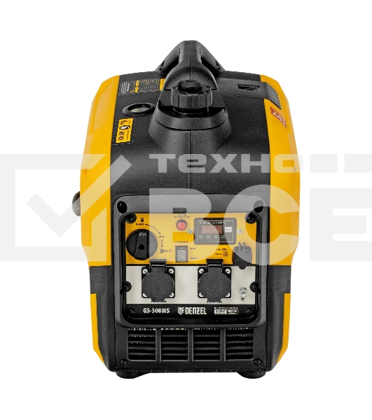 Генератор инверторный Denzel GS-3000iS, 3,0 кВт, 230 В, закрытый корпус, ручной старт