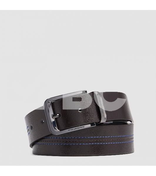 Ремень мужской Piquadro Blue Square CU6742B2/MON 125х3.5 см коричневый/черный натур.кожа