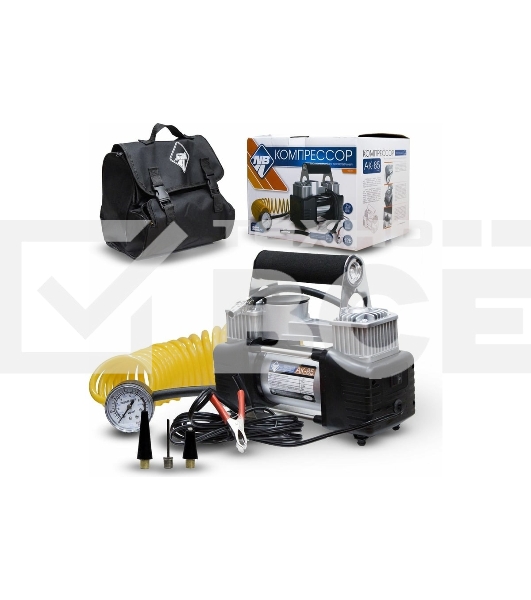 Автомобильный компрессор NOVA BRIGHT АК-85 металлический корпус, в сумке 44278