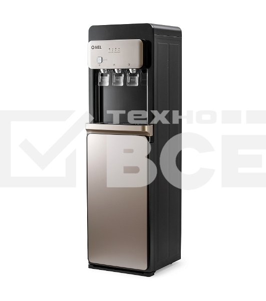 Кулер для воды AEL LD-AEL-806a, нижняя загрузка, нагрев 95 °С, охлаждение 10 °С, черный/золотистый