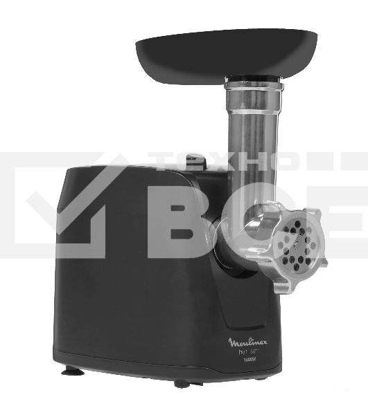 Мясорубка электрическая Moulinex ME112832 1600 Вт, черный/серебристый