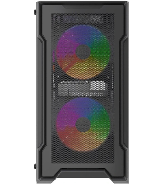 Компьютерный корпус Powercase Mistral Micro X3B ARGb, Tempered Glass, 3x 120мм ARGb PWM Fan, черный, mATX (CMMXB-A3)
