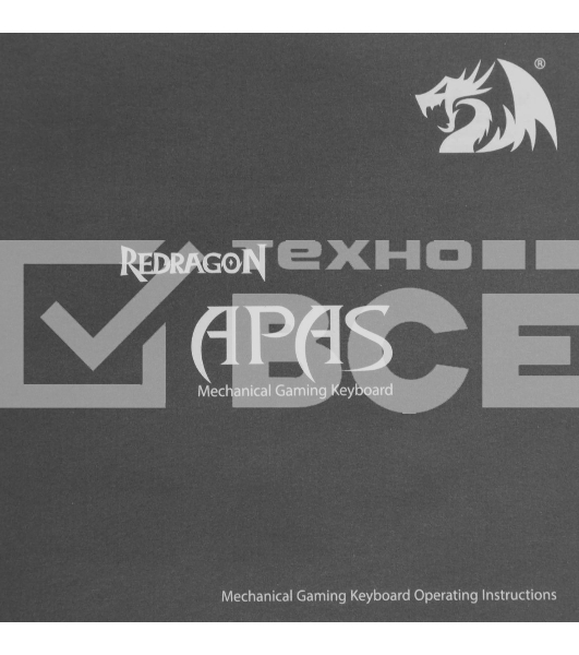 Клавиатура проводная Redragon Apas, USB, черный