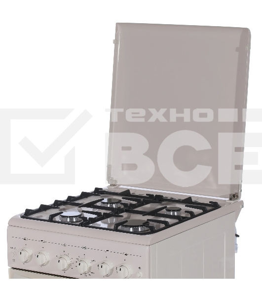 Плита газовая Gefest ПГ 5100-02 0167 бежевый, конфорок 4 шт, духовка 52 л, 50 см x 85 см x 58.5 см
