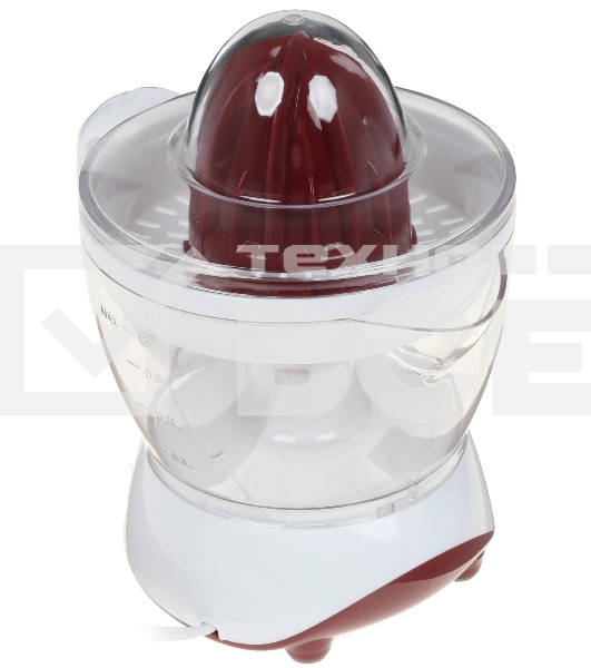 Соковыжималка Scarlett SC-JE50C06 белый/коричневый, цитрусовая, 25 Вт, 700 мл, механическое