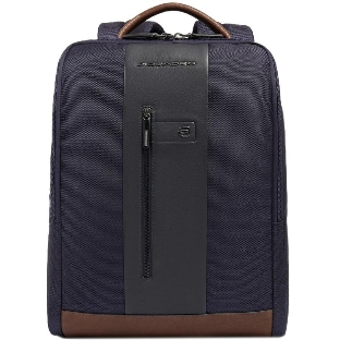 Рюкзак мужской Piquadro Brief2 CA4818BR2/BLUCU темно-синий/коричневый нейлон/натур.кожа