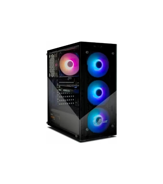 Компьютерный корпус ATX Eurocase A01 без БП 3 ARGB black