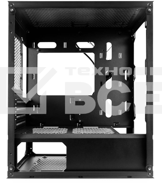 Компьютерный корпус 1STPLAYER TRILOBITE T3 Black / mATX, TG / 4x 120mm LED fans inc. / T3-BK-4F1