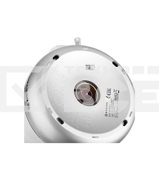 Чайник электрический BRAYER BR1011, 2200 Вт, 1,7 л, термост.пластик, автоотключ, STRIX, моющ. Фильтр