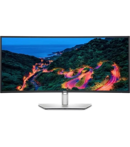 Монитор 34' Dell UltraSharp U3423WE IPS 3440x1440, 60 Гц, 8 мс, 21:9, 300 кд/м2, 2xHDMI, 1xDP, изогнутый, черный/серебристый