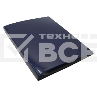 Папка с 20 прозр.вклад. Бюрократ DeLuxe DLV20BBERRY A4 пластик 0.7мм черничный