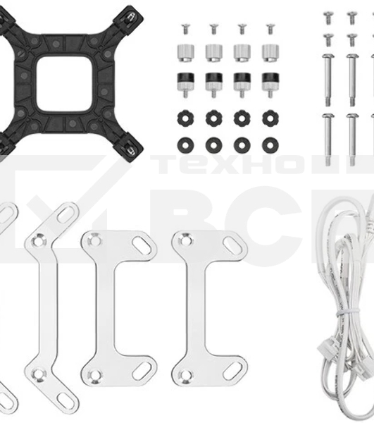 Система жидкостного охлаждения DEEPCOOL LD240 WH белый, 120 мм, алюминий/медь, 2400 об/мин, 38.71 дБ, 4 pin, 280 Вт