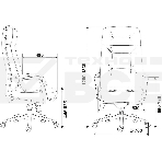 Кресло руководителя Бюрократ _DAO/WHITE белый, кожа, крестовина алюминий, фото17