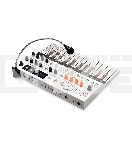 Синтезатор [570102] Arturia [MicroFreak Vocoder] цифровой аппаратный, 25 клавиш с поддержкой полифонического касания, цифровым осциллятором и аналоговым фильтром Oberheim SEM, CV/Gate/Mod выходы, Cloc IN/OUT, MIDI IN/OUT, выход TRS, выход для наушников,