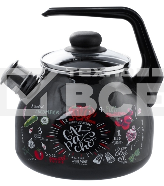 Чайник APPETITE 4с209я Gazpacho эмал 3,0 л со свистком