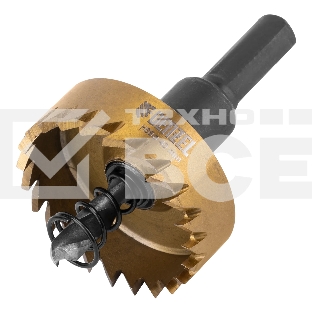 Коронка по металлу Denzel HSS, 40 мм, нитридтитановое покрытие