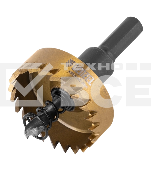 Коронка по металлу Denzel HSS, 40 мм, нитридтитановое покрытие