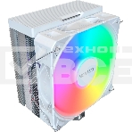 Устройство охлаждения(кулер) Montech NX400 ARGb Soc-AM5/AM4/1200/1700/1851 белый 4-pin 34.17dB Al+Cu 220W Ret (NX400ARGbWH), фото 1