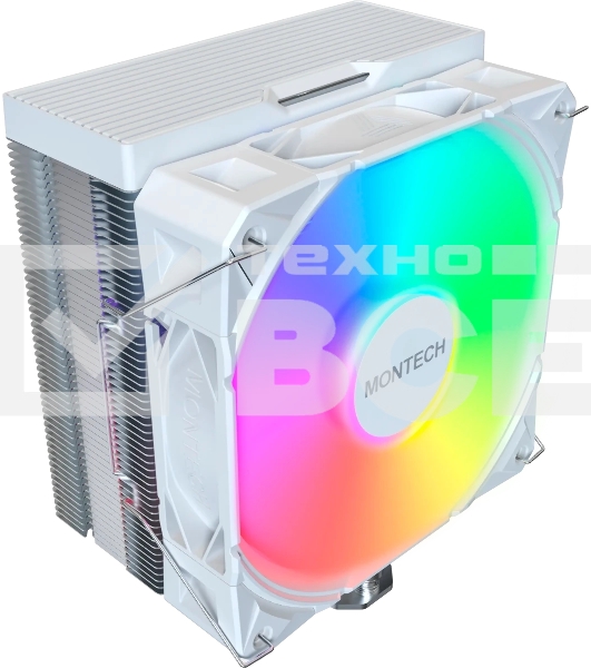 Устройство охлаждения(кулер) Montech NX400 ARGb Soc-AM5/AM4/1200/1700/1851 белый 4-pin 34.17dB Al+Cu 220W Ret (NX400ARGbWH)