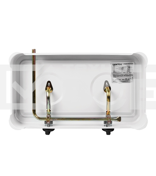 Плита настольная газовая Centek CT-1524 (белый), 2 конфорки, сменная форсунка баллон/магистраль