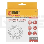 Щетка для УШМ Denzel 125 мм, плоская, витая нержавеющая проволока 0,3 мм, посадка 22,2 мм, фото7