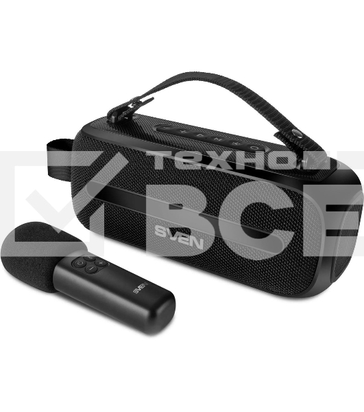 Колонка портативная Sven PS-255 черный 12W 1.0 BT 3600mAh (SV-022563)